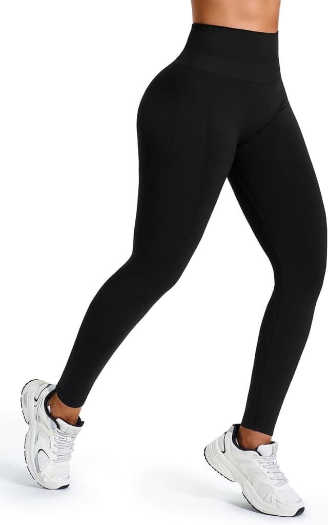 Detalle 2 de JOYSPELS Women’s Seamless Bums Lift Leggings with Tummy Control (High Waisted)