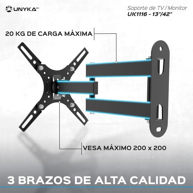 Thumbnail 3 de Unykach 50x70 cm support TV 36 cm