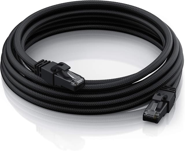 Thumbnail 6 de Primewire CAT 7 Netzwerkkabel Black Series 0,25 m (25 cm) – Gigabit Ethernet LAN mit 2× RJ45, S/FTP und Baumwollmantel