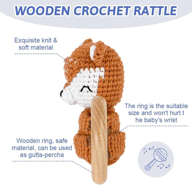 Thumbnail 2 de OFFCUP Sonajero zorro de madera 0-12 meses