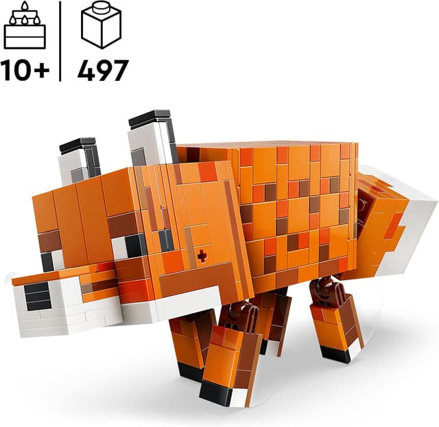 Detalle 2 de LEGO Minecraft Fuchs 3D-Puzzle 21588 🧩