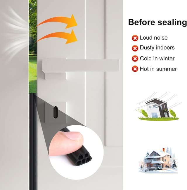 Detalle de Cozary guarnizione porta e finestra 10 mm