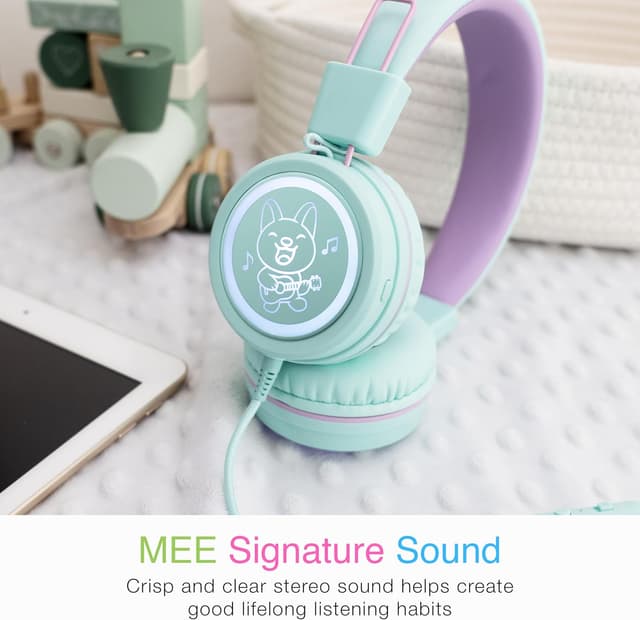 Detalle de MEE audio KidJamz KJ55 Safe Listening USB-C Headphones for Kids (Mint)