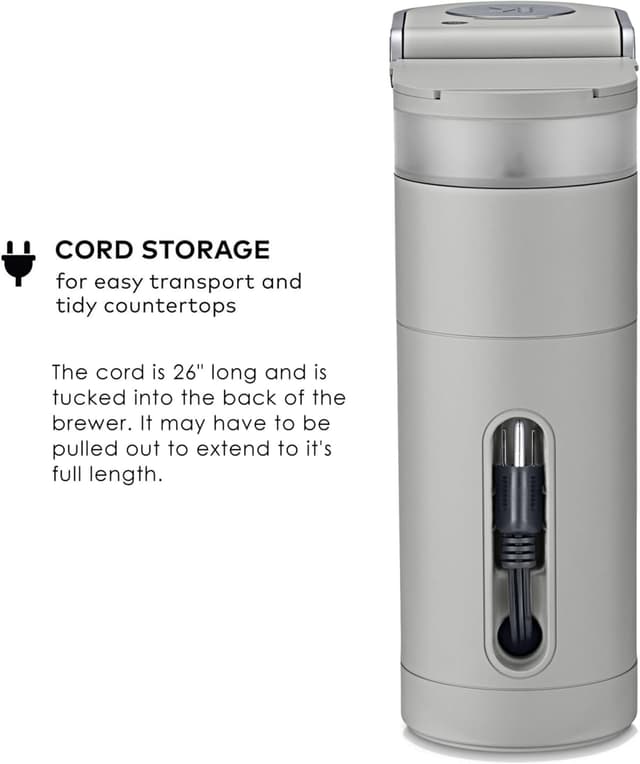 Thumbnail 6 de Keurig K-Mini single-serve K-Cup coffee maker (6–12 oz) with cord storage