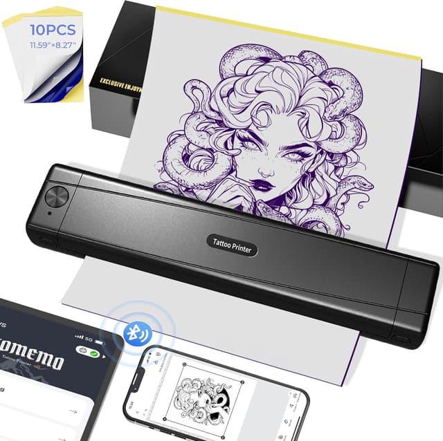 Imagen de TATTMUSE 2026 Tattoo Stencil Printer 10pcs 🖨 en OfertitasTOP