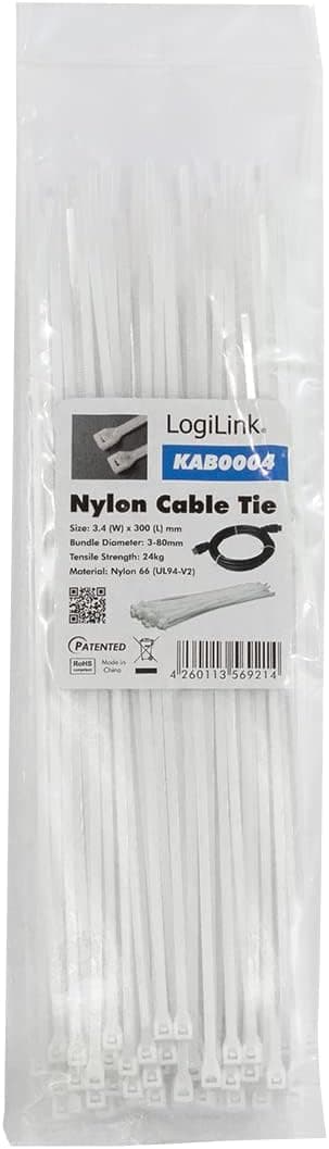 Thumbnail 6 de LogiLink KAB0004 Kabelbinder 300 x 3,4 mm, transparent (100 Stück)