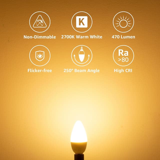 Thumbnail 1 de Lepro E14 LED Warmweiß 470 lm 6er-Pack