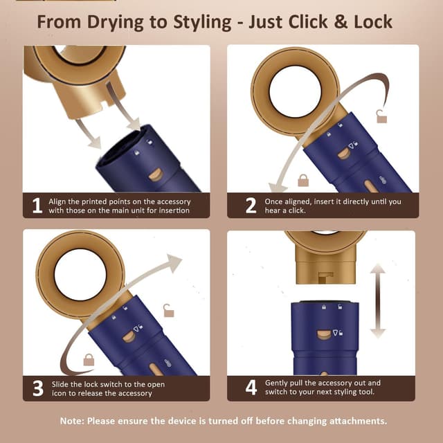 Detalle 2 de 5 in 1 Multi Hot Air Styler Wrap (110,000 RPM) Hair Dryer Brush with Auto Wrap Curlers