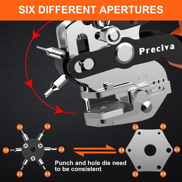 Thumbnail 3 de Preciva Perforatrice pelle 6 testine