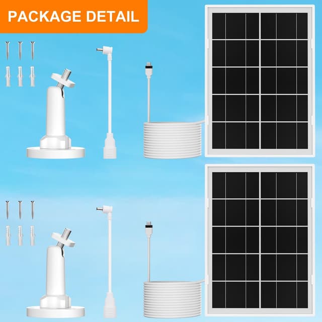 Thumbnail 6 de Ring 7W Solar Panel Charger 2-Pack USB-C adapter