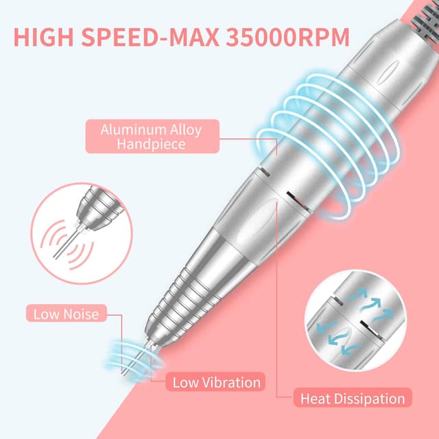 Thumbnail 3 de MOCOWIND Portable Nail Drill 35000 RPM