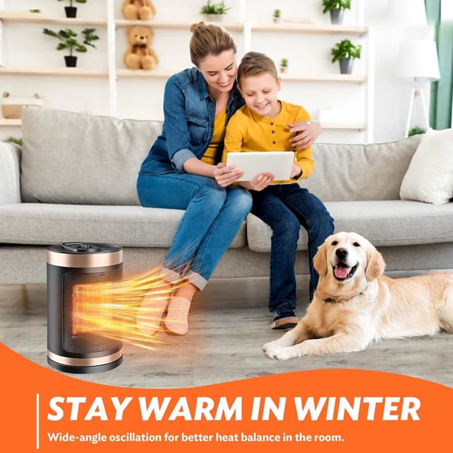 Thumbnail 6 de Space Heater 1500W Ceramic portable heater