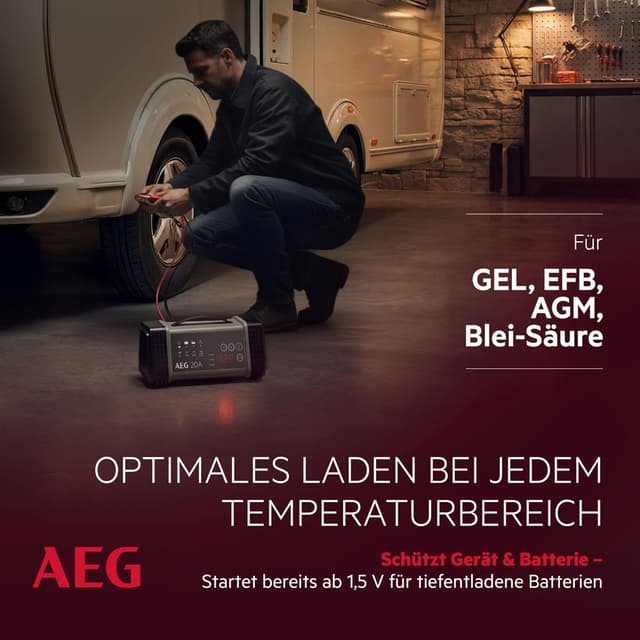 Detalle 2 de AEG LT 20 Batterieladegerät 20 A 🔌