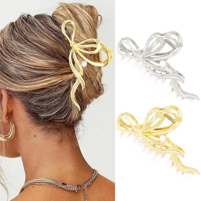 Detalle de Zoestar Haarspange mit Schleife 2 Stück