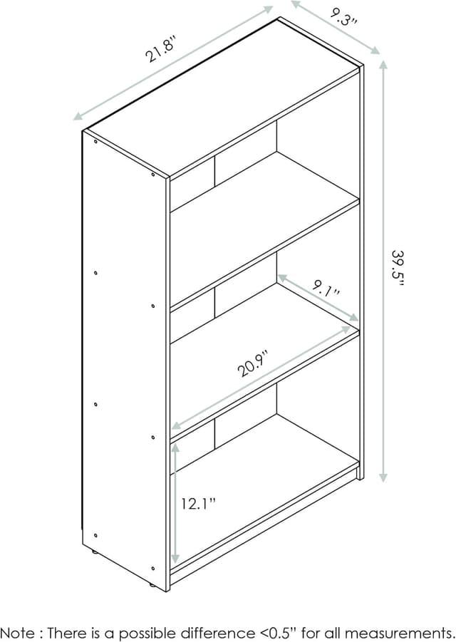Thumbnail 2 de Furinno Scaffali per Libri 3 Livelli