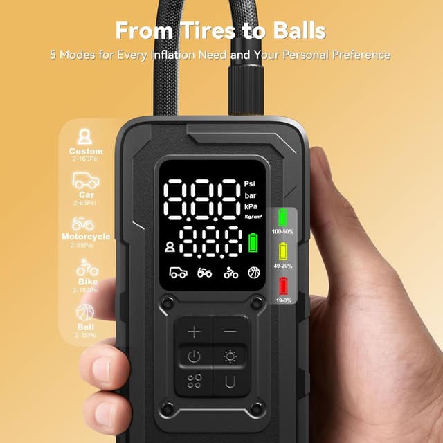 Thumbnail 4 de Portable Tire Inflator 160 PSI Cordless Pump