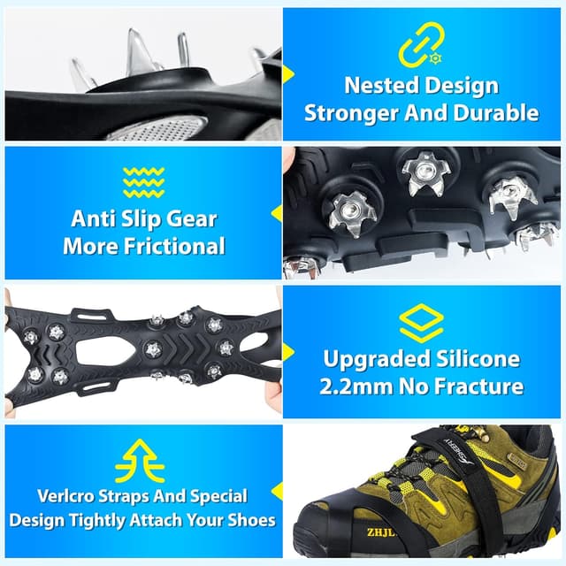 Thumbnail 5 de SHEEFLY Ice Grips with 12 steel studs