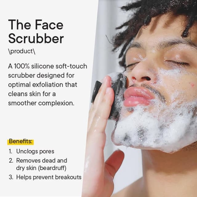 Thumbnail 1 de Silicone Face Scrubber Manual Exfoliating Brush