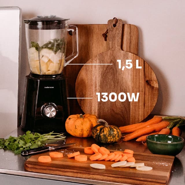 Detalle 2 de Mellerware Mixy 1500w Batidora de vaso potente