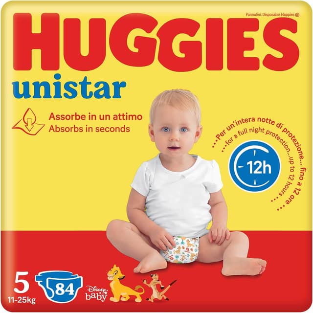 Detalle de Huggies Unistar Taglia 5 84 Pz 🧷