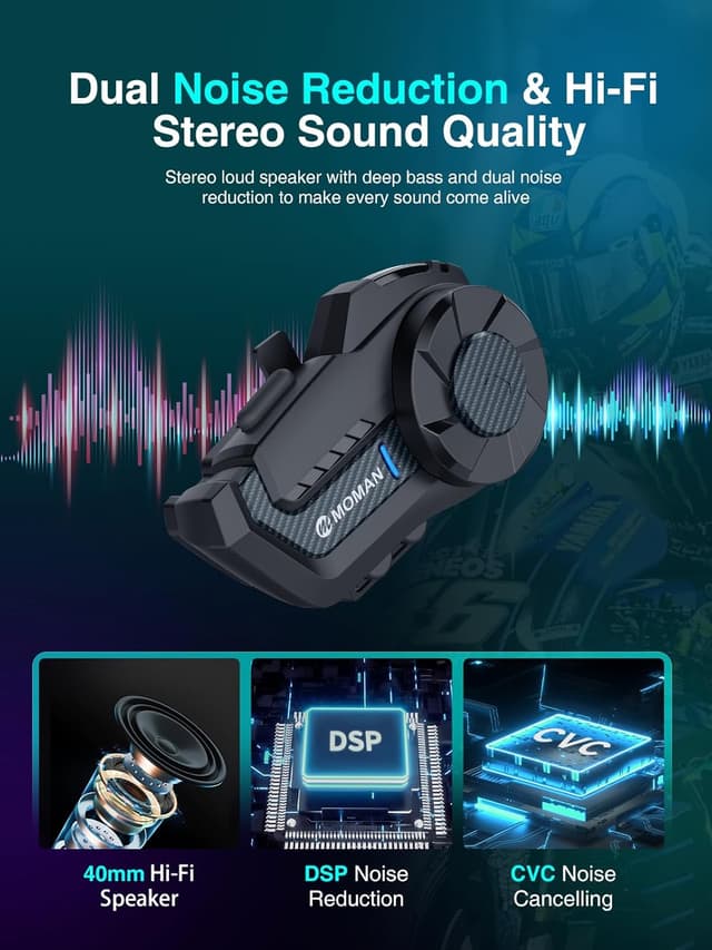 Thumbnail 5 de Moman H2Pro Intercomunicador Casco 1000 m