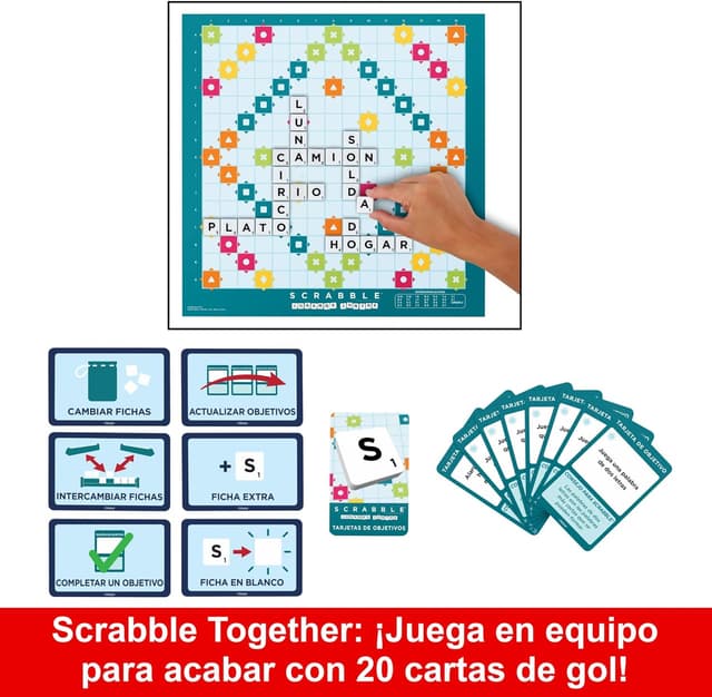 Thumbnail 5 de Mattel Games Scrabble 2 en 1 🧩 - Diversión familiar garantizada