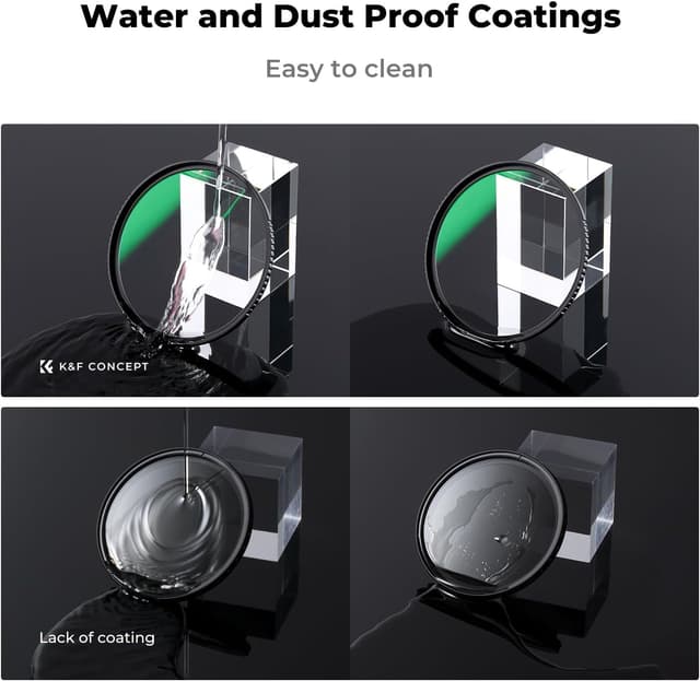 Detalle 2 de K&F CONCEPT Nano-Dazzle 67mm Filtro UV (MCUV) con rivestimento nano a 24 strati
