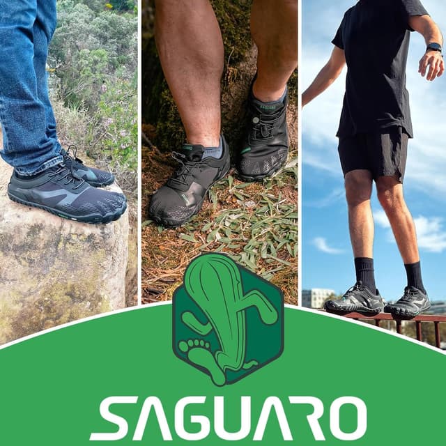 Detalle 2 de SAGUARO Unisex Minimalistische Barfußschuhe für Trail-Läufe, atmungsaktiv & schnell trocknend