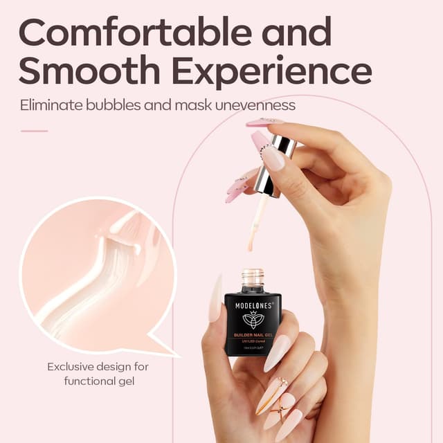 Thumbnail 6 de Modelones Aufbaugel Milky Rose 8in1 15ml