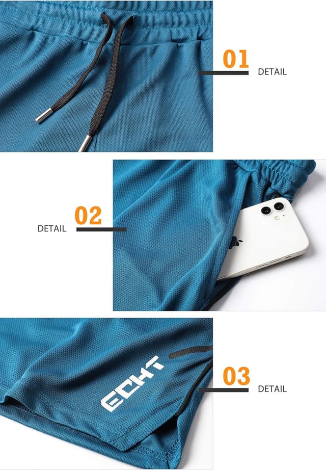 Detalle 2 de Pantaloncini running 2 in 1 Superora