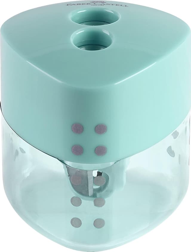 Detalle 1 de Faber-Castell 183187 Sacapuntas Doble Grip Verde Pastel