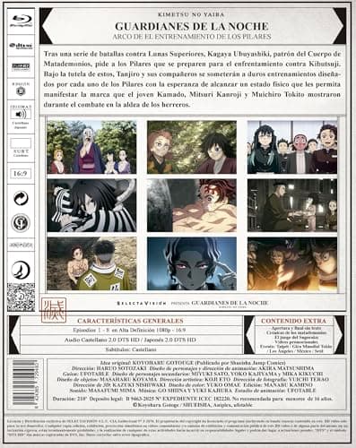 Detalle de Guardianes de la Noche: Kimetsu no Yaiba Temporada 4 (Arco del Rumbo al Entrenamiento de los Pilares) en Blu-ray coleccionista SELECTA VISION
