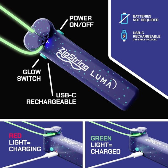 Detalle de ZipString Luma glow-in-the-dark toy LED