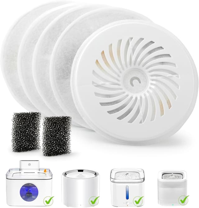 Detalle de Cat water fountain filter sponges 5 pack