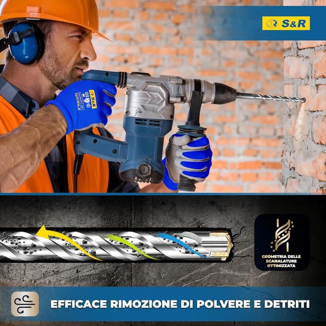 Thumbnail 4 de S&R Set Punte SDS-Plus Ø 6/8/10/12 160 mm