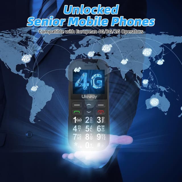 Detalle de Telefono 4G per anziani T190 con SOS