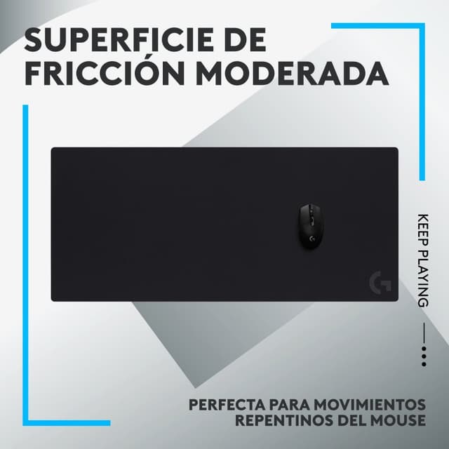 Detalle 2 de Logitech G840 XL alfombrilla gaming 90×40 cm