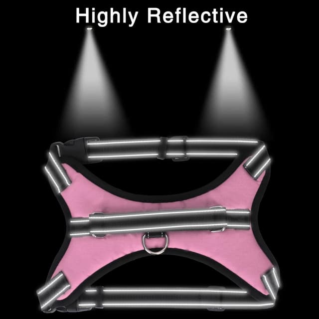 Thumbnail 4 de FYY Dog Harness No Pull M-Pink 46–58cm