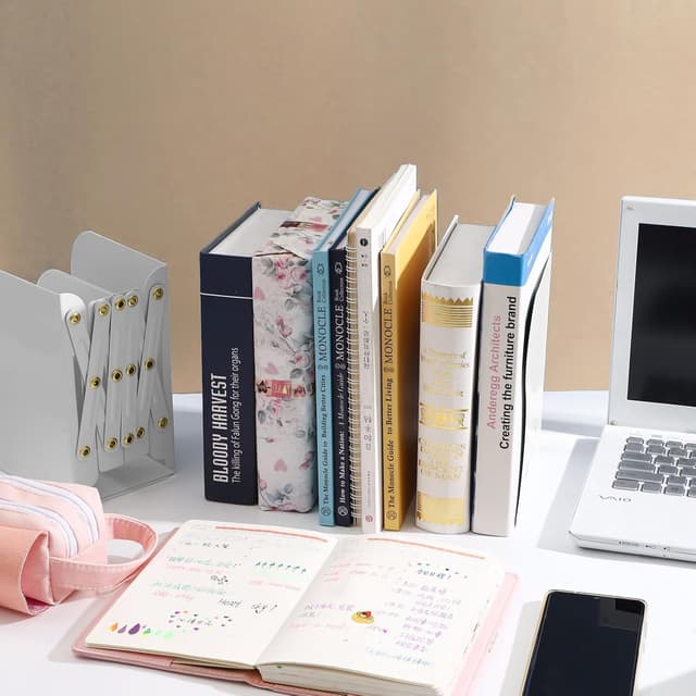 Thumbnail 6 de Book Ends Adjustable Metal Book Ends