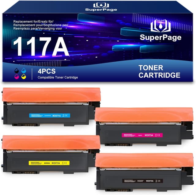 Detalle de Superpage Ersatztoner für HP 117A Set (4er-Pack) 🖨
