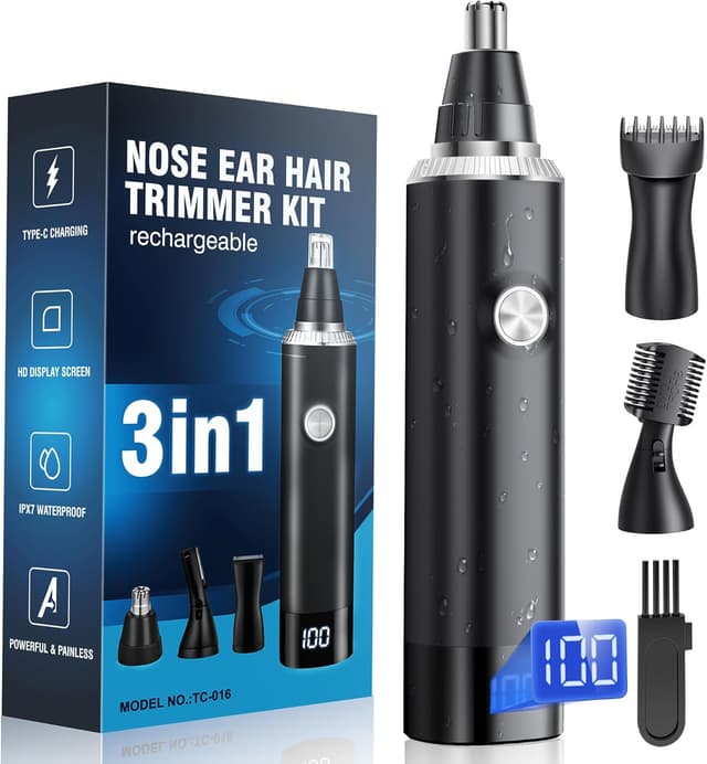 Detalle de Rechargeable Nose Hair Trimmer 3-in-1