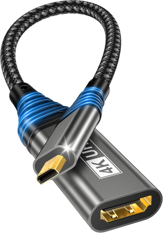 Detalle de Micro HDMI to HDMI Adapter 4K 60Hz