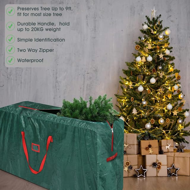 Detalle de GARPROVM XXL Aufbewahrungstasche für Gartenauflagen (476 l), wasserabweisend, 165 x 38 x 76 cm