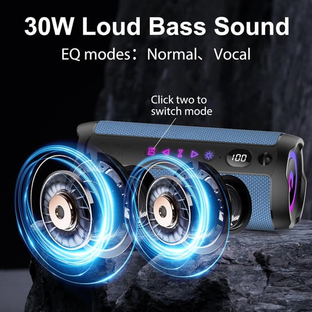 Detalle 2 de Enceinte Bluetooth 5,4 30 W portable 360°