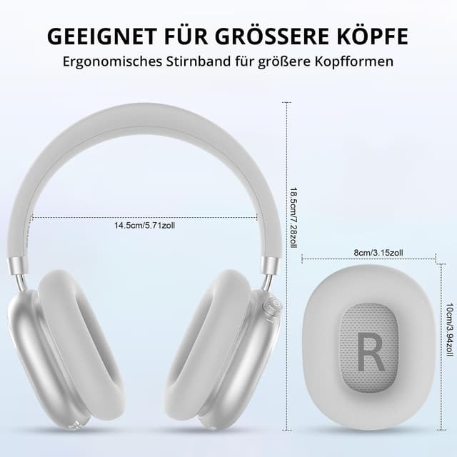 Detalle 2 de FOFUN NC95 Bluetooth 6.0 Kopfhörer mit Hybrid-ANC, Transparenzmodus & Drehknopf