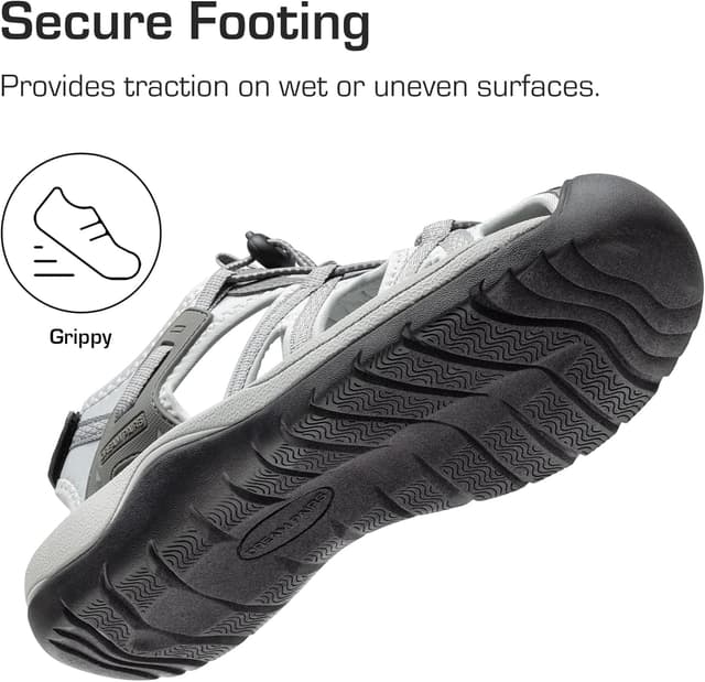 Detalle de DREAM PAIRS DMUMST2505 — Sandales sportives d’été pour hommes antidérapantes et respirantes