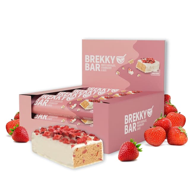 Detalle de Brekky Bar Erdbeer Proteinriegel, 11g