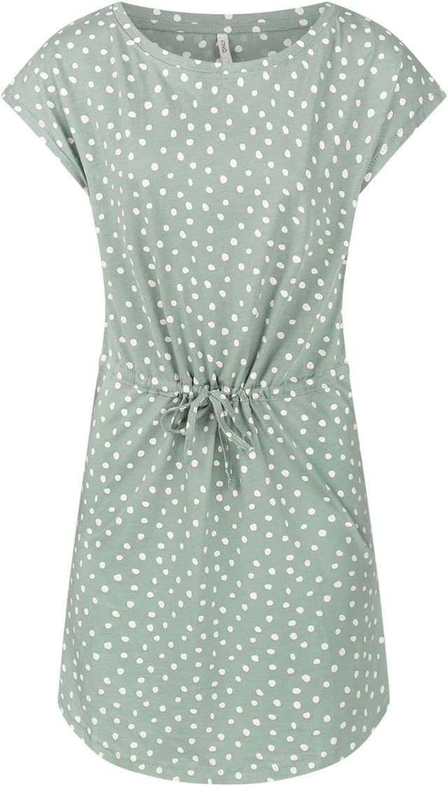 Detalle 2 de Lot de 2 mini robes d’été ONLY onlMAY à rayures noires en coton (tailles XS à XXL)