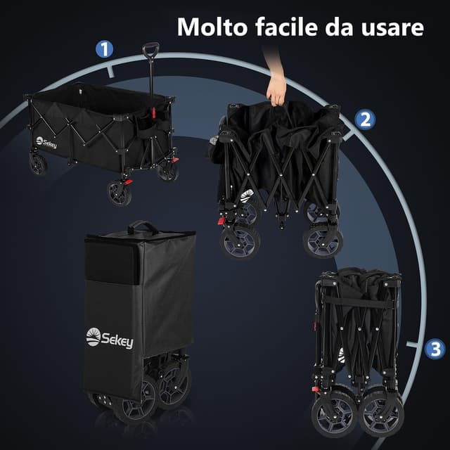 Thumbnail 6 de Sekey XXL Plus Carrello Pieghevole 200L 200kg