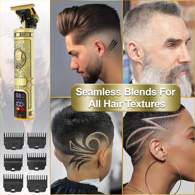 Detalle 2 de Professional T-Blade Beard Trimmer 7-in-1 🔌